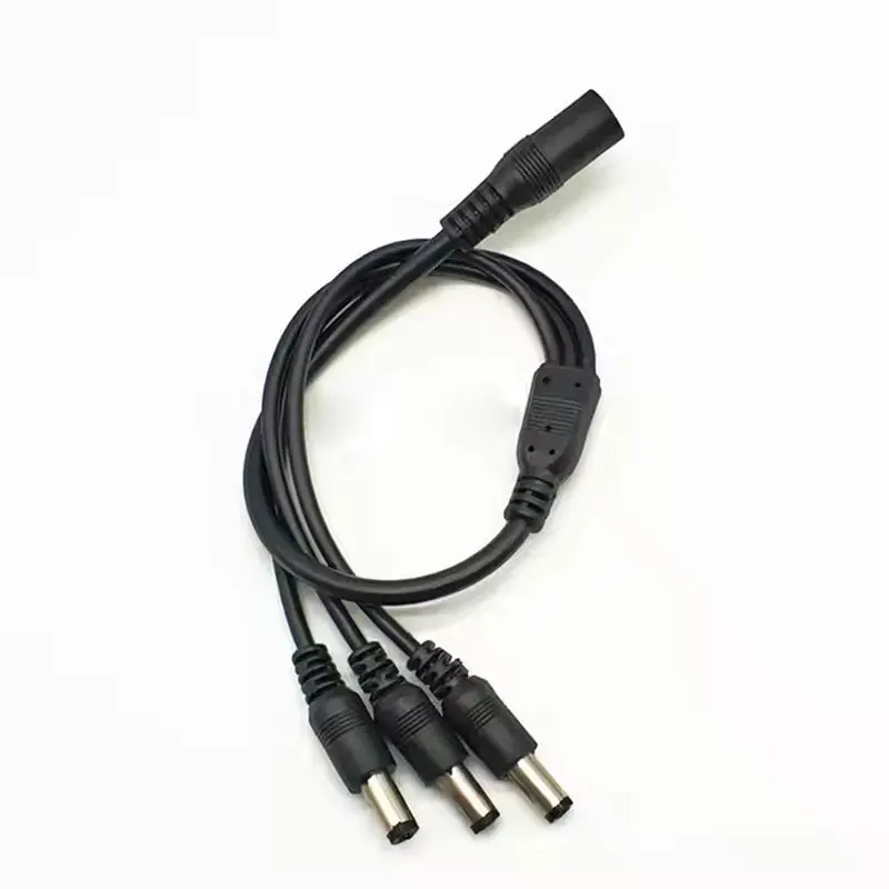 50pcs CCTV Splitter Cable 1 Female To 3 Male DC Power Plug Cable Length: 30cm Splitter Adapter Electrical Accessories