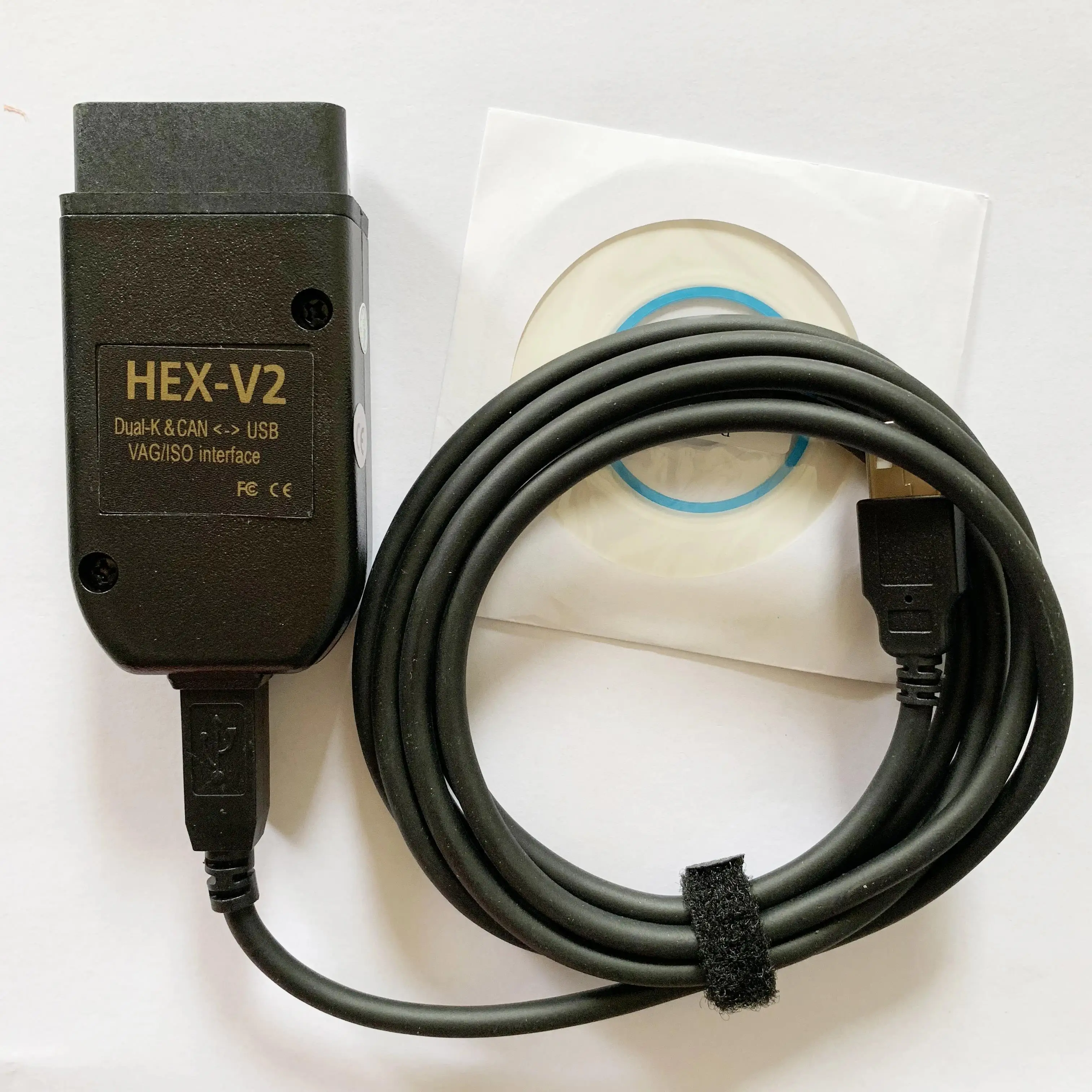 [2022 HOTSALE] HEX V2 VAGCOM 22.3 Obd2 Scanner VAG COM 21.9 FOR VW AUDI Skoda Seat ATMEGA162 Multi-language VAG COM HEX V2