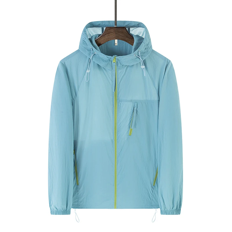Veste coupe-vent d'été pour hommes et femmes, légère, protection solaire, unisexe, pour camping, escalade, randonnée, manteau imperméable pour l'extérieur