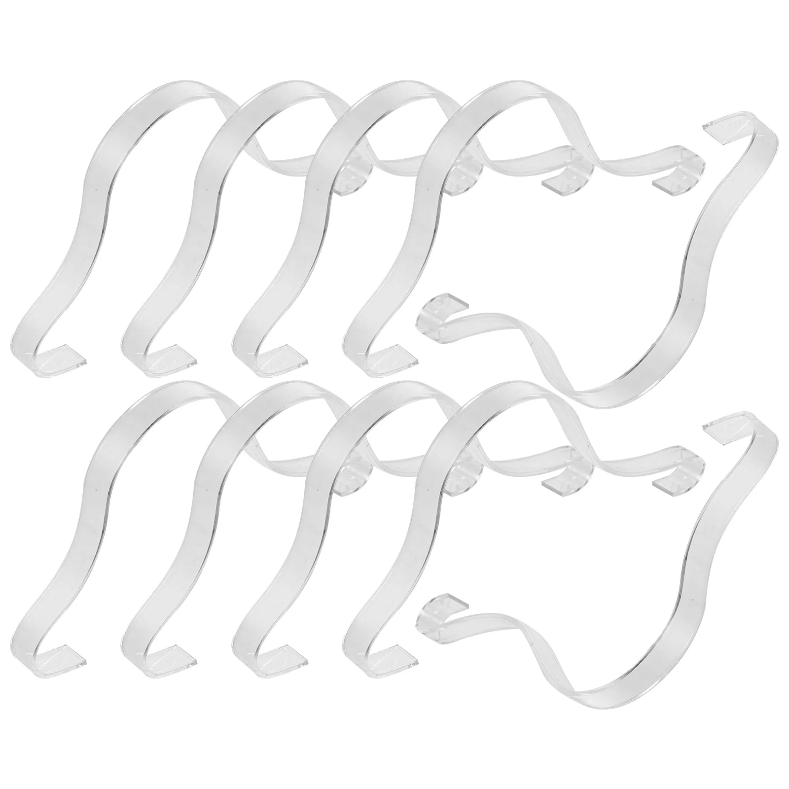 

10pcs Transparent Organic Shoe Holders Acrylic Sandal Risers Display Stands Support Shoe Rack Holder