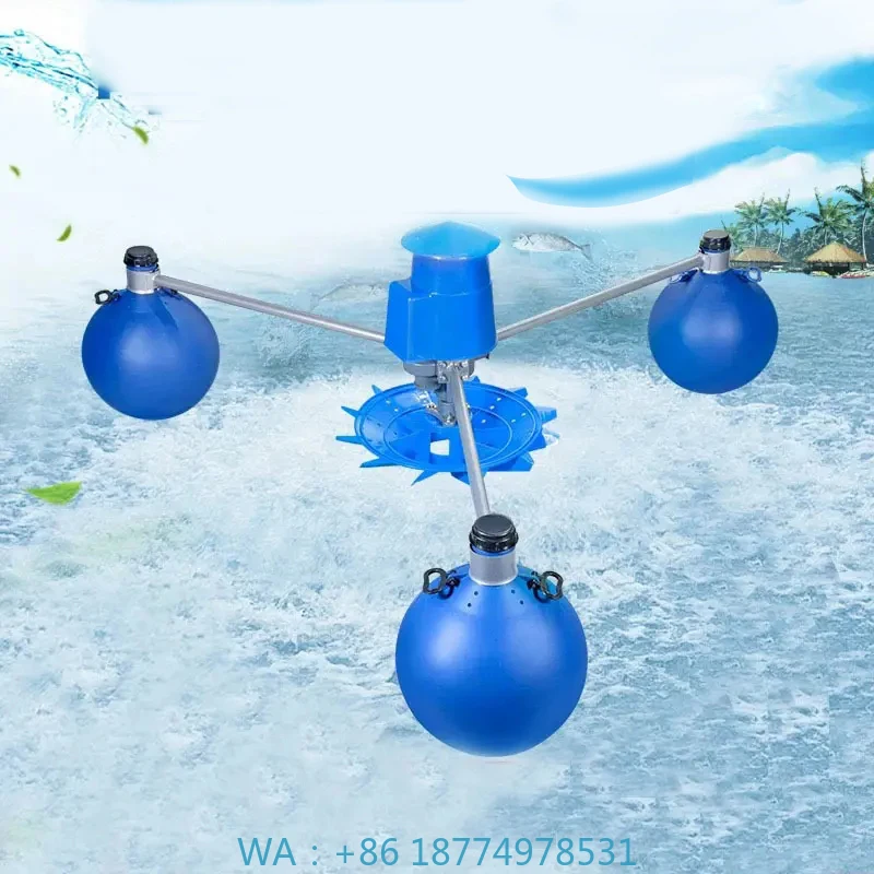 

Окигенационный водяной насос для системы рыбного пруда, гибридный аератор переменного и постоянного тока, 2200 Вт, солнечная крыльчатка, аэратор, солнечная энергия