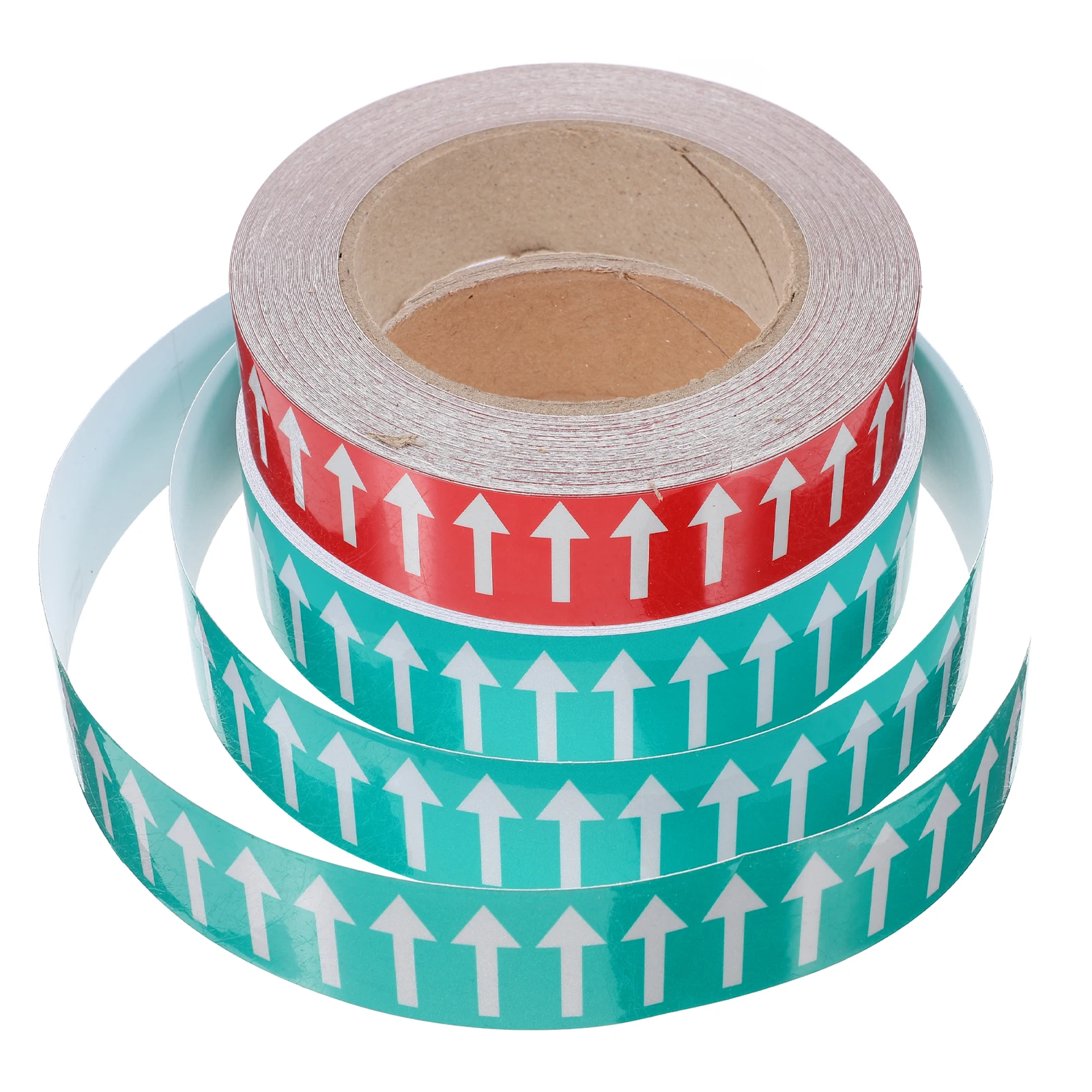 

Pipeline Label Sticker 2 Rolls Double Sided Large Polystyrene Flow Arrow Decals Adhesive Signs Direction Indicators Safety