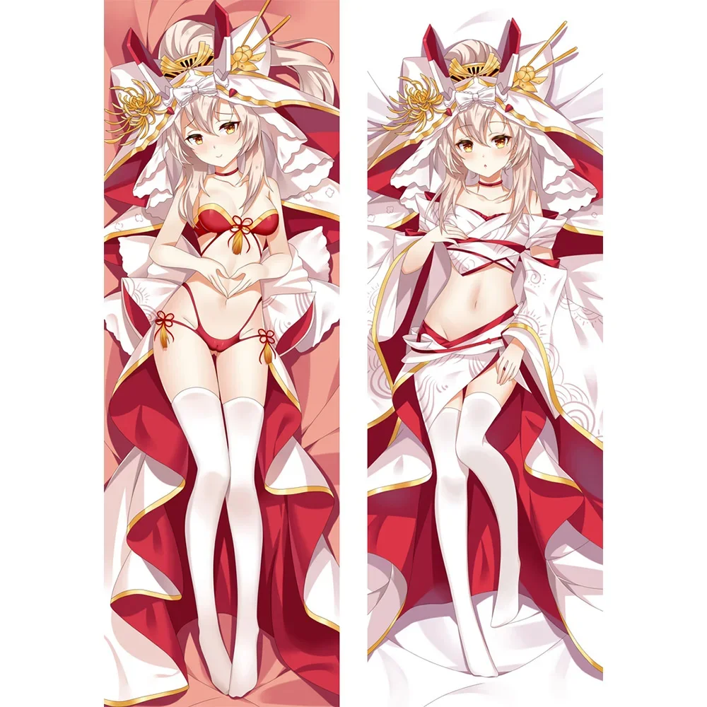 2WAY gra Dakimakura pokrywa ładna dziewczyna poszewka na poduszkę Cartoon Anime Moegirls przytulanie ciało długa poszewka na poduszkę poduszka pościel