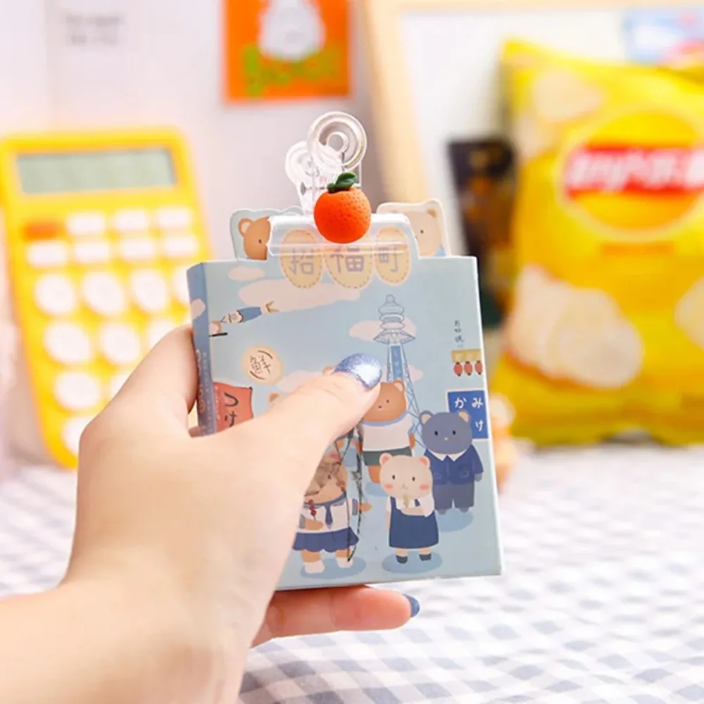 6/12 قطعة مقاطع الموثق شفافة الحيوان متعددة الوظائف لطيف دبابيس الورق الكرتون 16 أنماط الإشارات المرجعية حامل صفحة الفهرس #3