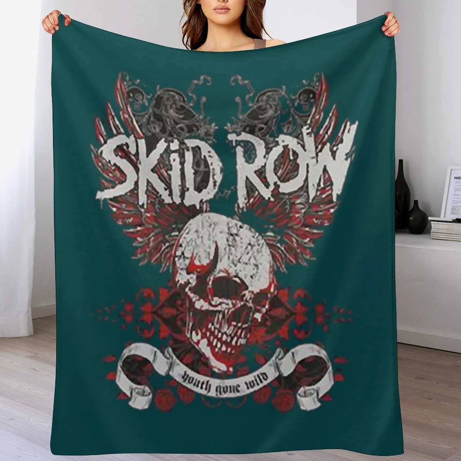 new disegns metal skid row Throw Blanket for babies For Decorative Sofa Blankets