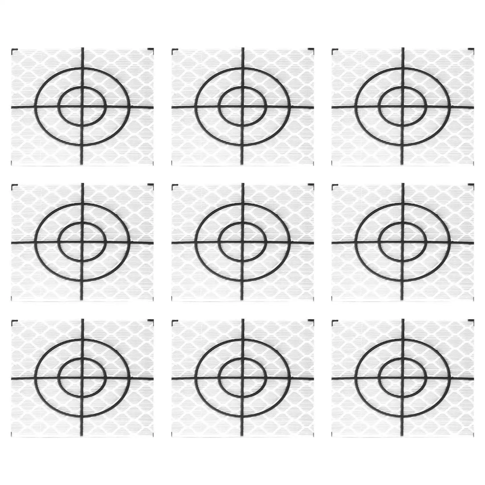 100 Stück Prismen messung Reflektor folie reflektieren des Band Ziel Total station Tunnel Vermessung 40x40mm