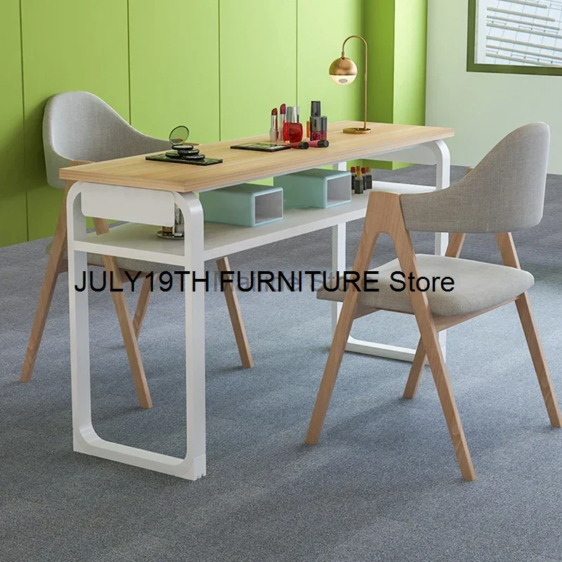 Modern Solid Wood Manicure Tables For Commercial Furniture Manicure Tables Economical Light Luxury Professional Manicure Table