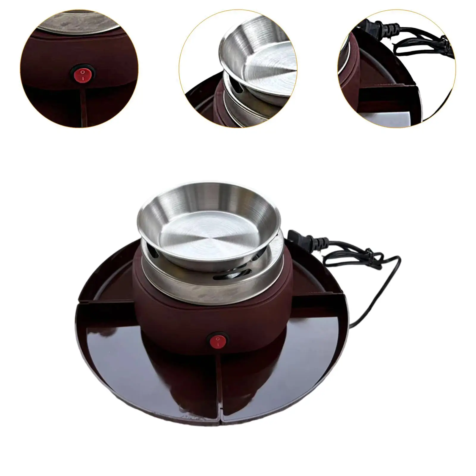 Smores Kit S'mores Maker Set Chocolate Melting Pot Housewarming Gifts Flameless Roaster for Family Christmas Wedding Birthday