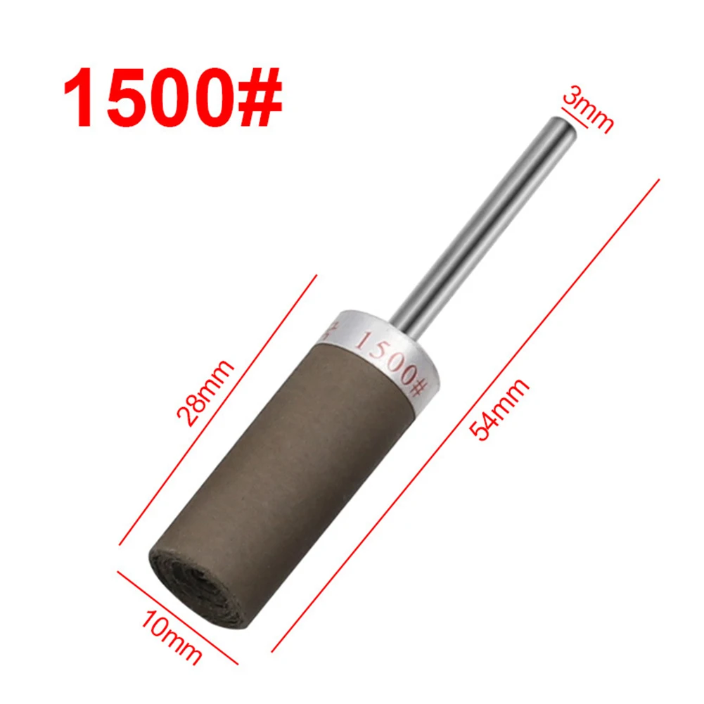 1pc Sandpaper Stick Grinding Head P180-P2000 Sanding Paper Polishing Bar Grinding Polishing Bands Wheel Electric Drill Access