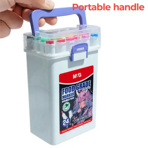 आर्ट मेकर्स डुअल टिप्स ग्रैफिटी मेटैलिक कलर ऐक्रेलिक मार्कर पेन ड्राइंग के लिए, धब्बा रहित, वाटरप्रूफ 10 best sales फाइब्रोन्स - №4