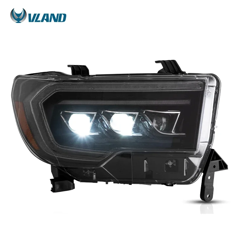 Start-up Animation DRL 2007-2013 Tundra Headlight Full LED 2008-2018 Headlights for Toyota Sequoia