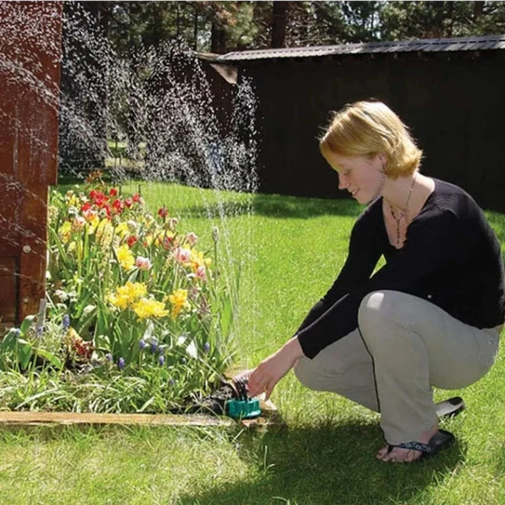 360-Degree Garden Automatic Multi-Function Sprinkler Garden Lawn Roof Cooling Watering Sprinkler Gardening Tool