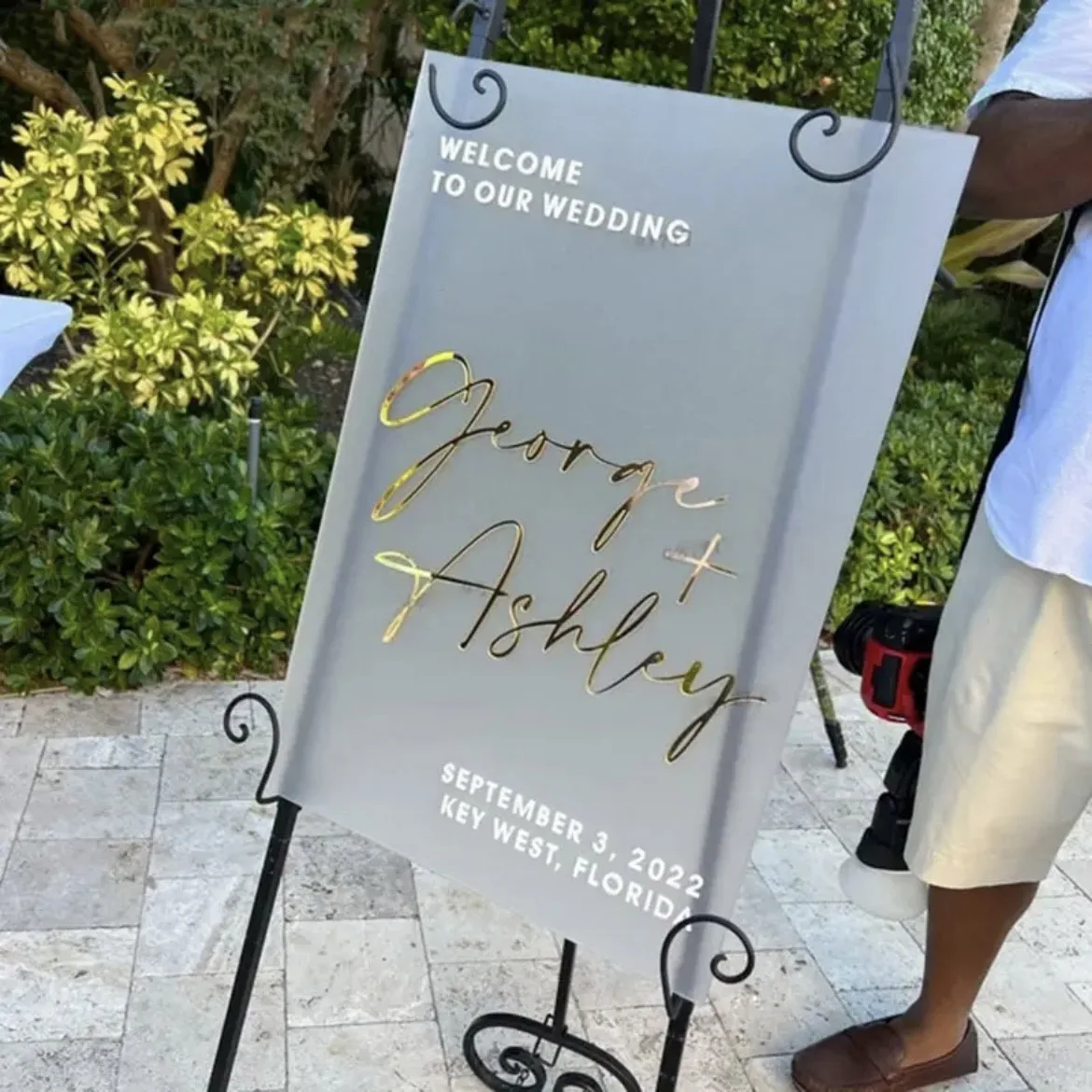 

Wedding To The Wedding Vinyl Stickers Personalized Name and Date Welcome Sign Decal for Mirror Board Décor Wedding Party