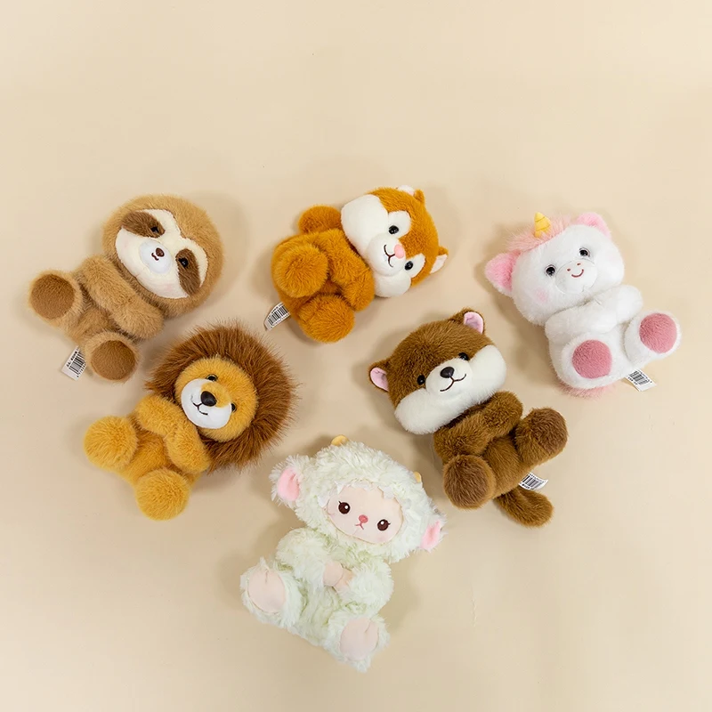 

Animals Stuffed Plush Toy Cartoon Lion Sheep Horse Squirrel Sloth Otter Doll Kawaii Home Decor Kid Birthday Gifts