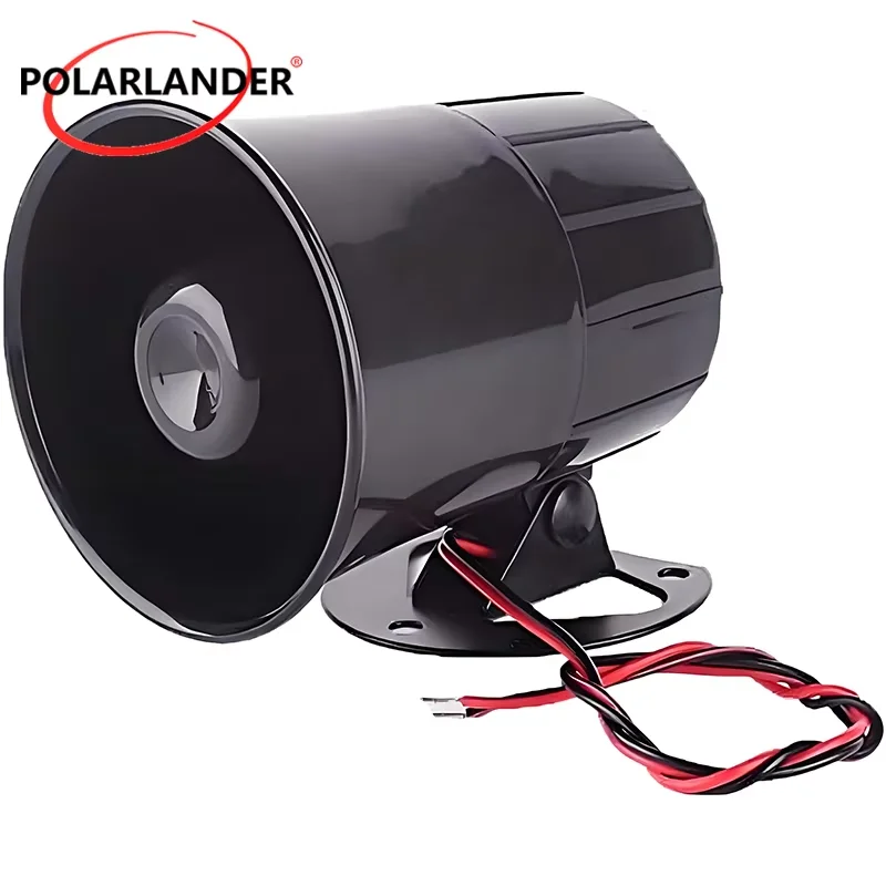 

Черный ​ Автомобильный звуковой сигнал, совместимый с пассажирским автомобилем, 6-тональная автомобильная сирена, 1 шт., автомобильная сигнальная сирена 15 Вт, 120 дБ