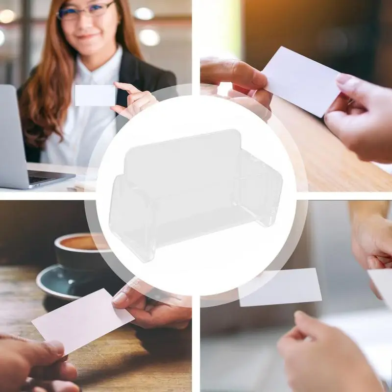 아크릴 명함 스탠드, 아크릴 비즈니스 카드홀더, 가정 회의실 및 작업 공간용 정리함