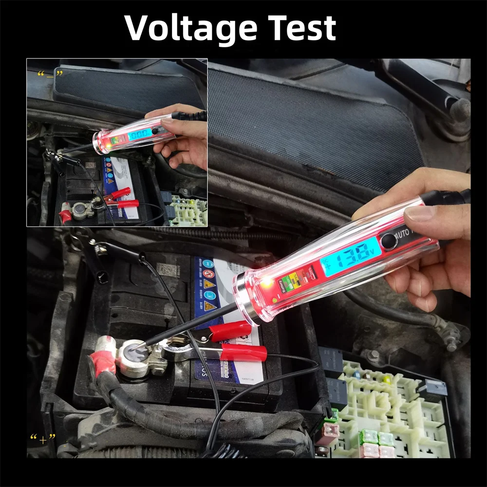 High Quality Auto Circuit Tester Truck Voltage Tester Circuit DC 6V 12V 24V Auto Circuit Tester Auto Diagnostic Probe Test Pen