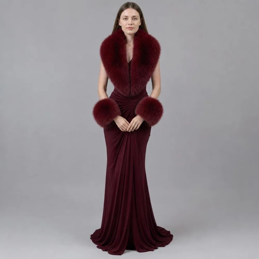 warm-texture-faux-fur-scarf-shawl-detachable-lightweight-collar-cuffs-set-fluffy-soft-touch-neck-warmer-birthday-party