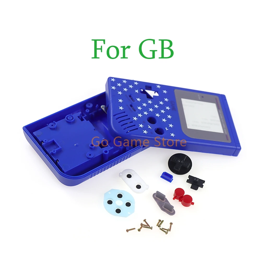 

6sets Plastic Housing Shell For Gameboy GB Game Console Case Cover with Buttons Replacement Kits