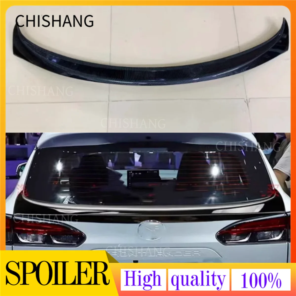 

For Toyota Corolla Cross Car Body Styling Rear Tail Spoiler High Quality Black ABS Plastic Wing Rear Trunk Accessories 2022-2024