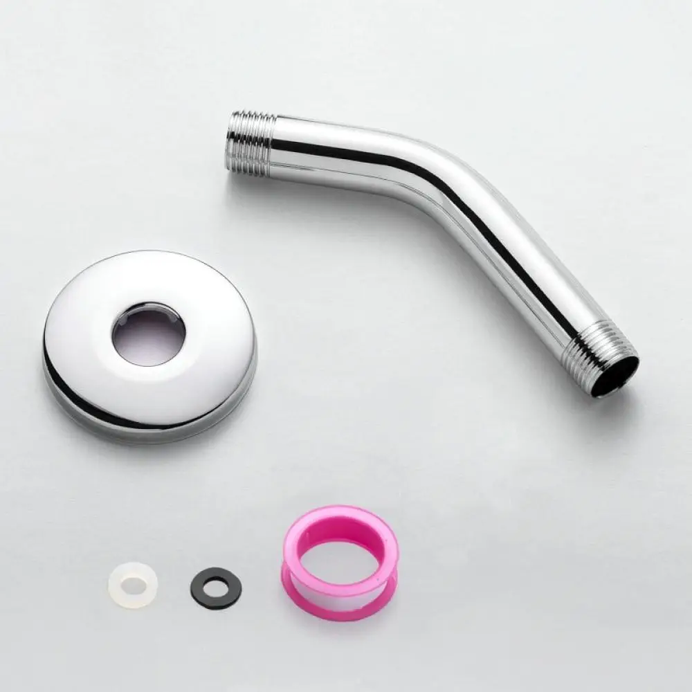 Modern 6 Inch Shower Extension Arm Stainless Steel Ceiling Mounted Pipe Connector For Rain Shower Head Plumbing Parts