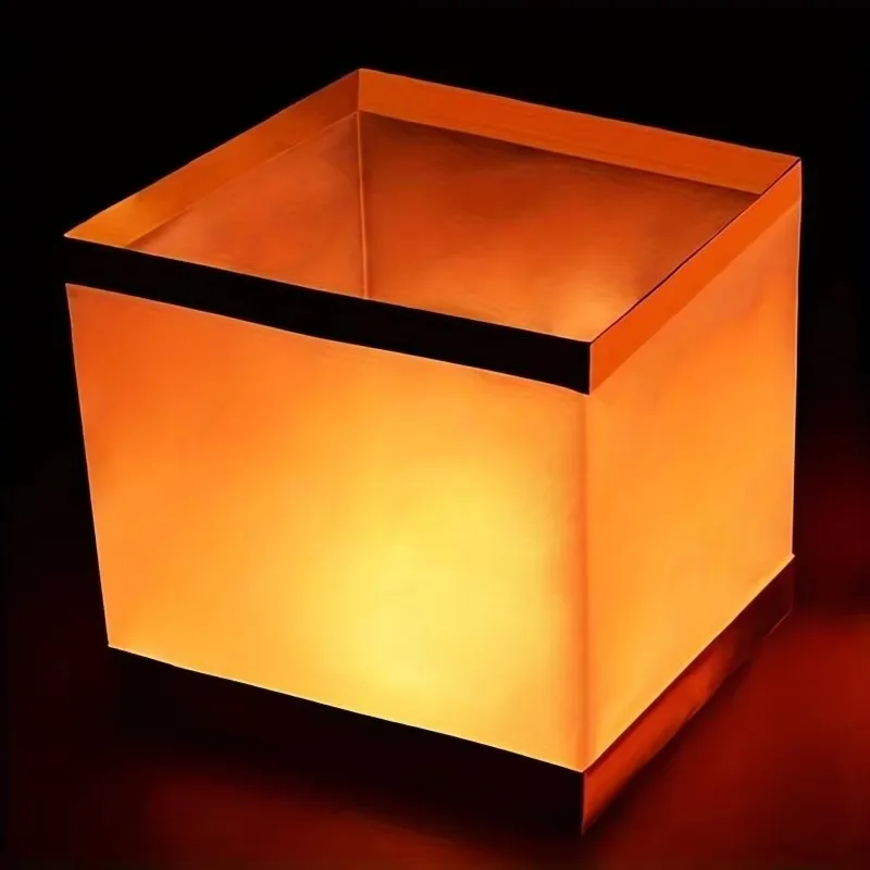 Floating Water Square Lantern Paper Lanterns Wishing Paper Lanterns Candle For Party Festival Birthday Wedding Decoration