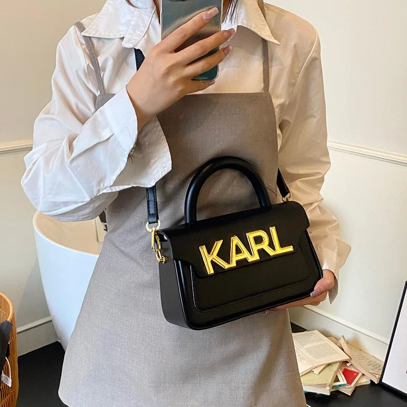 

Casual Premium Crossbody Bag - Soft Leather Colorblock Handheld Small Square Tote