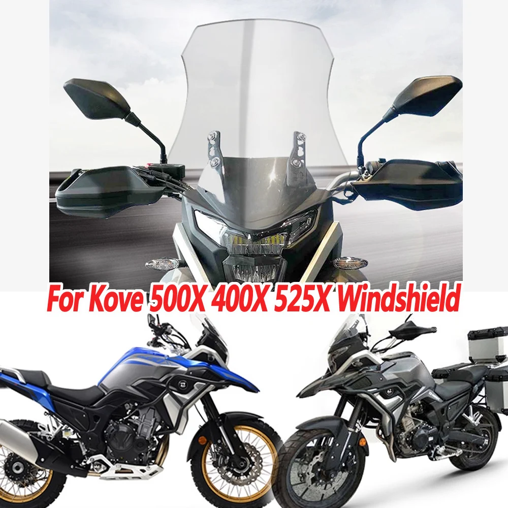 

For 2021 Kove 500X 400X 525X Windshield Modification Colove 525 X Raised Front Windshield Rain Shield Accessories