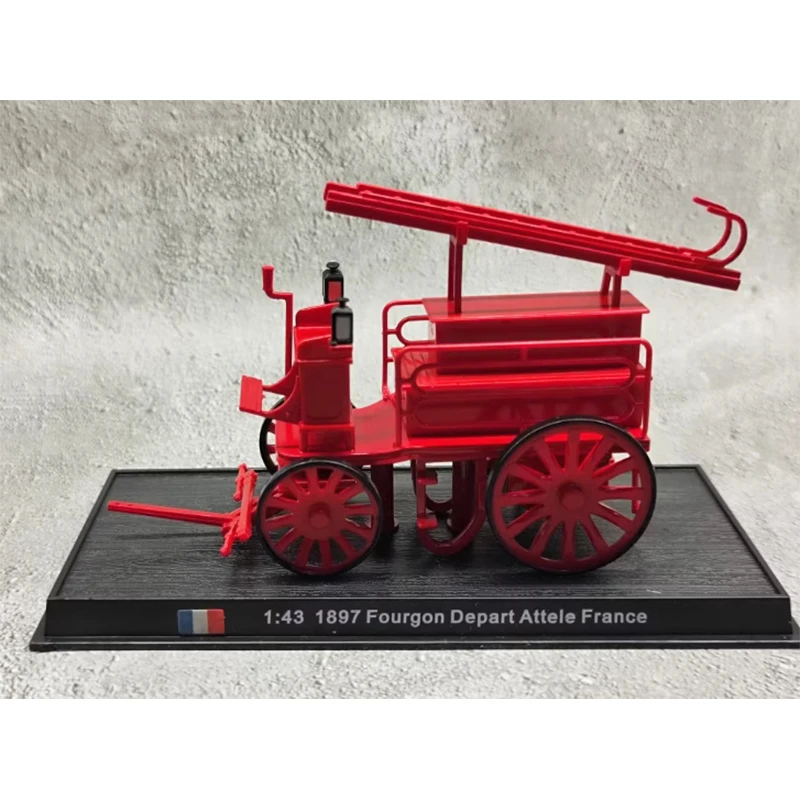 AMER Diecast 1:43 Scale 1897 FOURGON World Fire Engine Alloy Model Finished Product Simulation Souvenirs Collection Gift Display