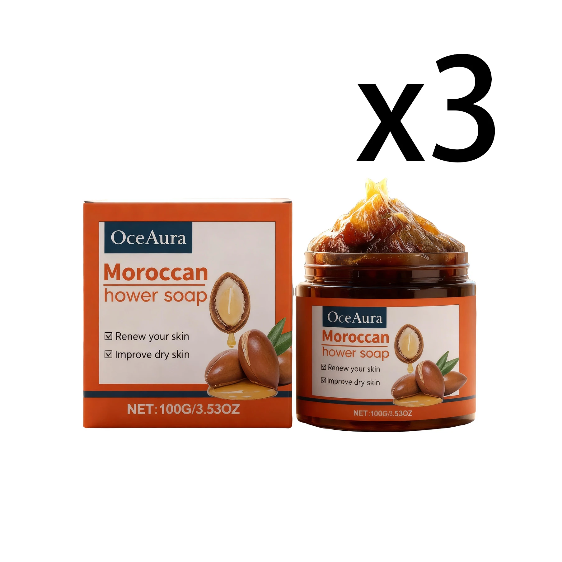 Moroccan Bath Soap For Deep Cleanse And Smooth Skin Body Wash_voghion.com