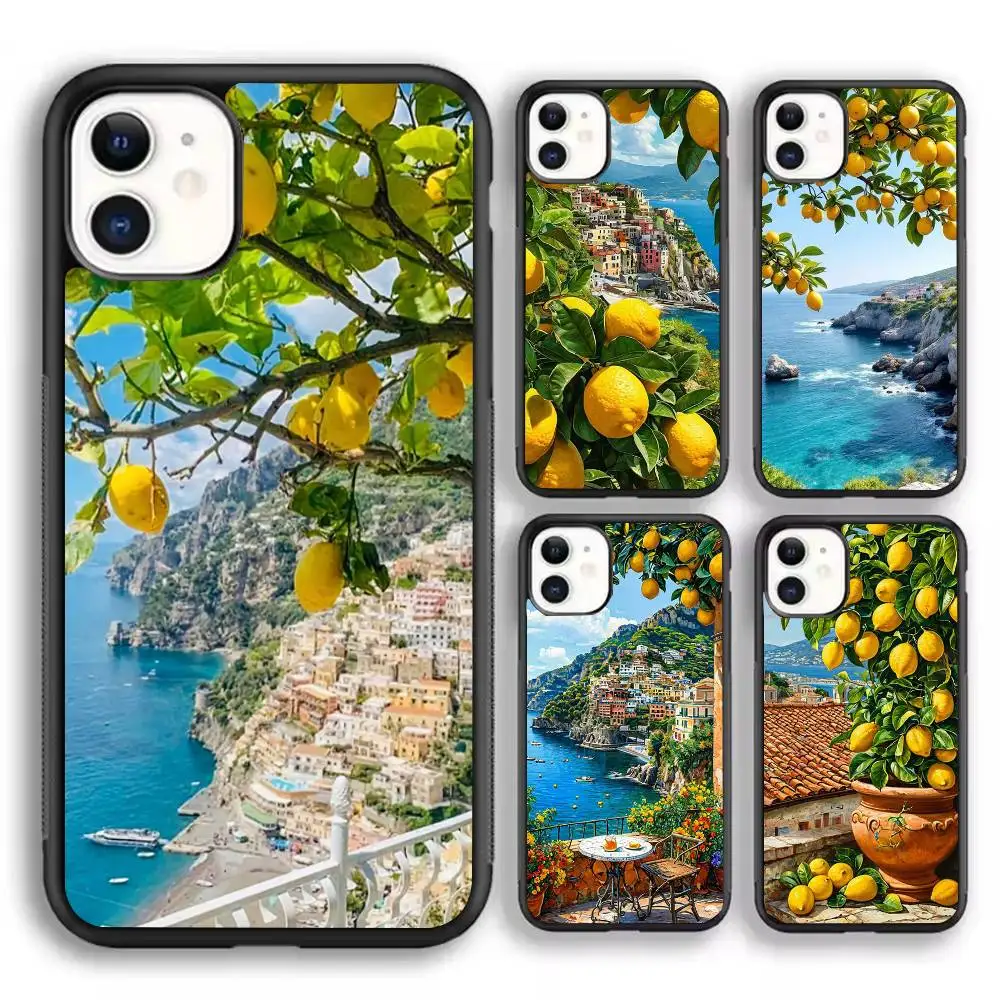 Paesaggi italiani Custodia per telefono Lemon Tree Forte magnetica per IPhone 16 15 14 13 Pro Max 11 12 Mini