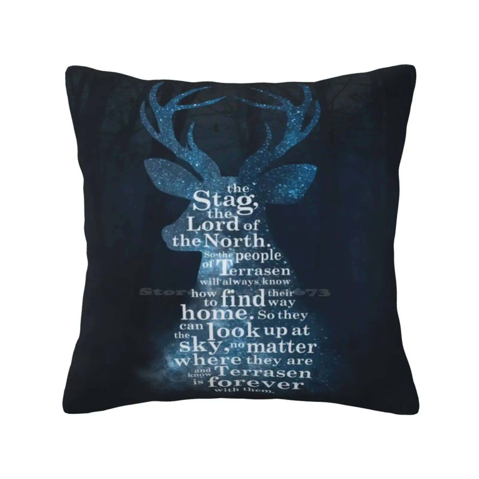 Throne Of Glass-The Stag , The Lord Of The North Pillows Case Bedroom Home Decoration Throne Of Glass Tog Terrasen Stag Celaena