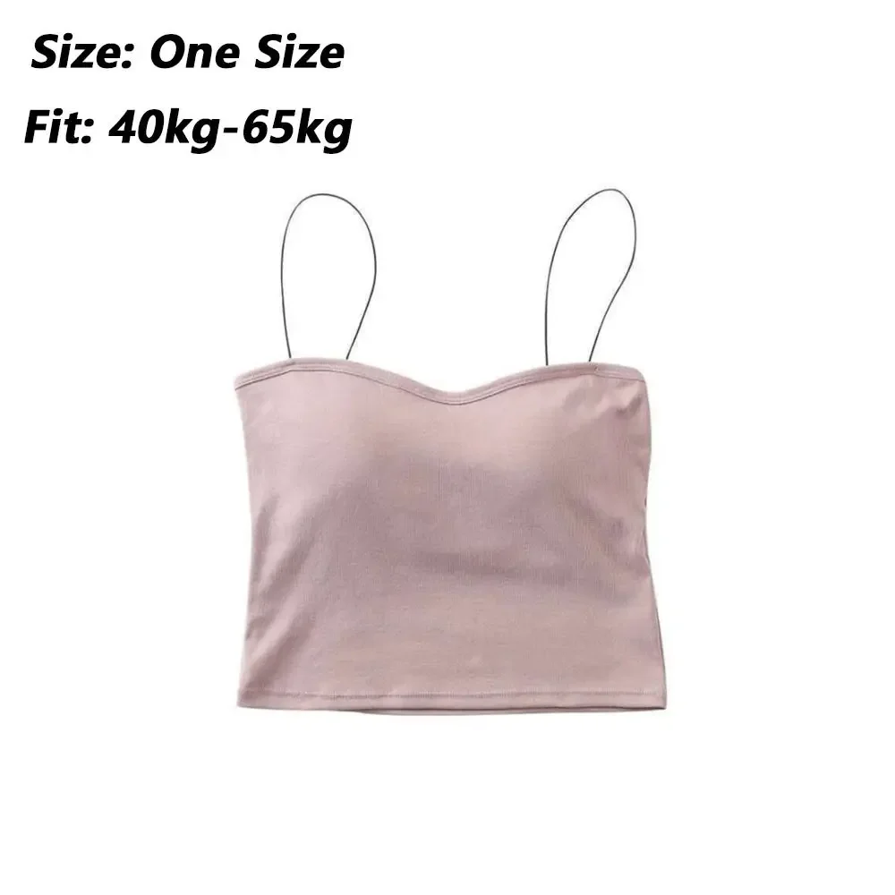 Casual Wireless Vest Crop Top Soft Elastic U-shaped Seamless Push Up Bra With Chest Pad Spaghetti Strap Bra Sport Wear
