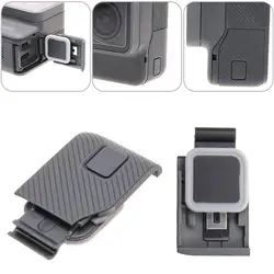 Cubierta lateral negra para cámara Gopro Hero 7, 6, 5, USB-C, Mini Hdmi, poort, Protector lateral, accesorios Voor, impermeable, a prueba de polvo