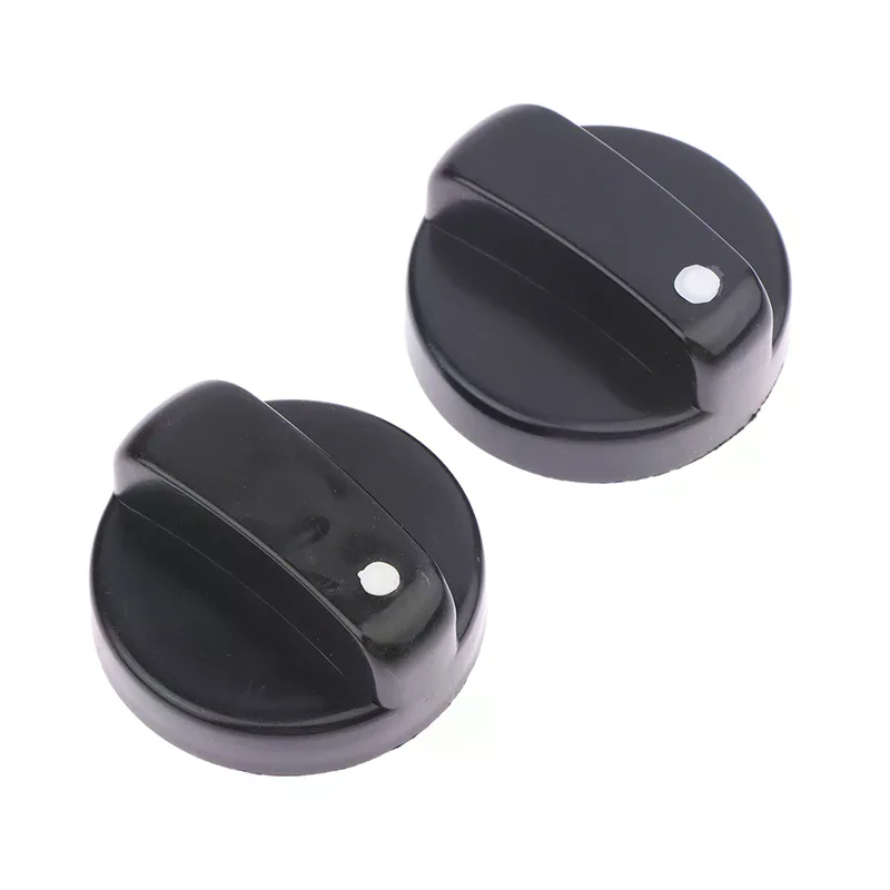 2PCS Natural Gas Stove Universal DIY Accessories Kitchen Thickened Black Plastic Gas Stove Cooker Control Knobs Turn