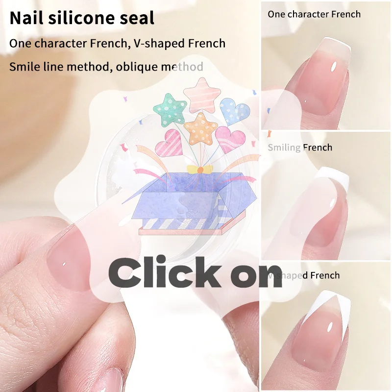 Raschietto per timbri per unghie in silicone gelatina con set di tappi Modelli per unghie Timbro per timbratura Stampa smalto Strumento per timbri per nail art per manicure