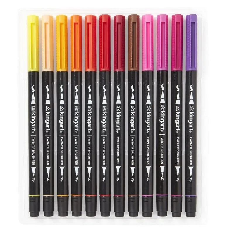 

Pro Twin Tip Brush Pens (24 Pieces)