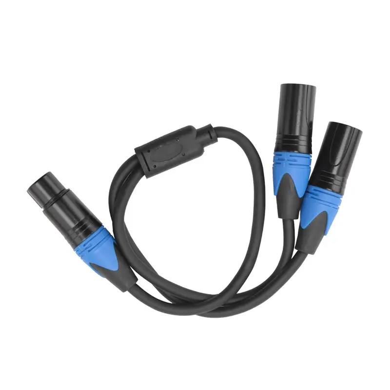 Superior 50Cm XLR Splitter Cable 1 XLR Female To 2 XLR Male XLR Y Splitter Cable Microphone Splitter Cord For Amplifier Mixer