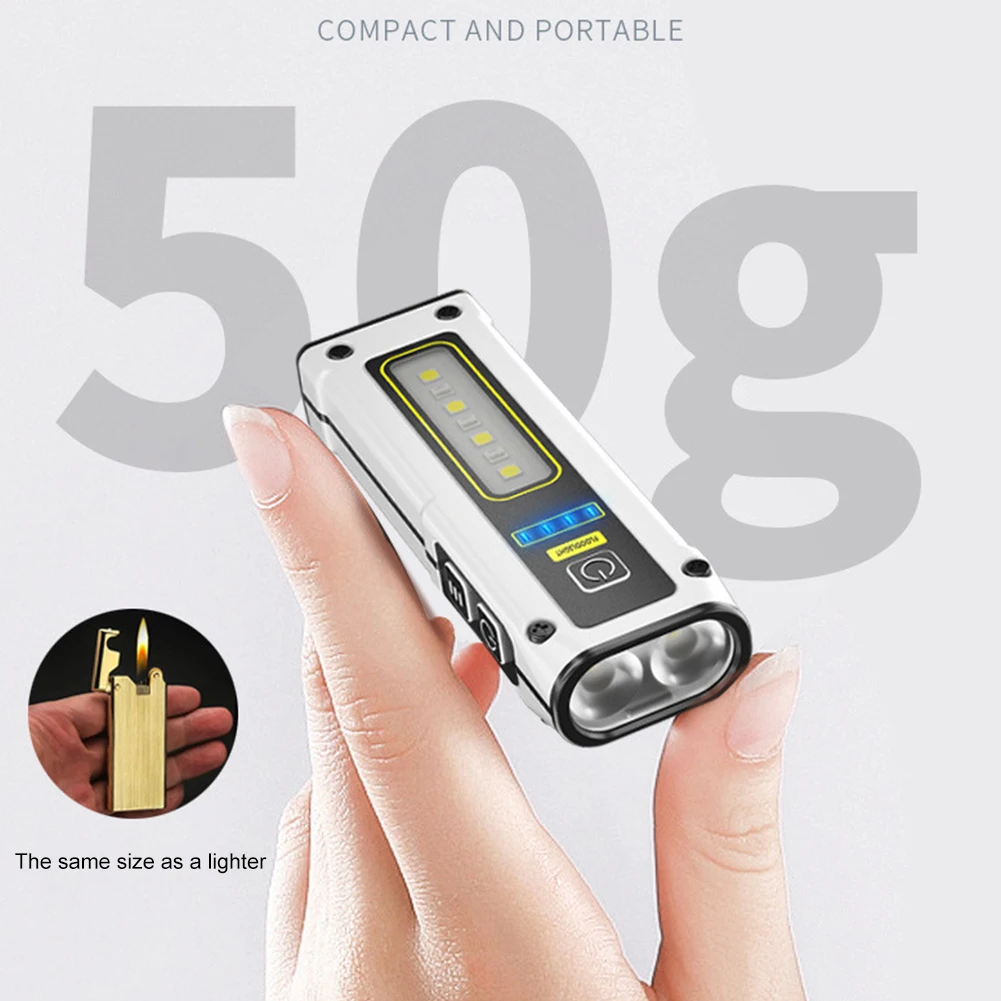 Torcia portatile XPG COB LED Torcia multiuso a 7 marce Torcia in lega di alluminio per campeggio all'aperto Escursionismo Avventura