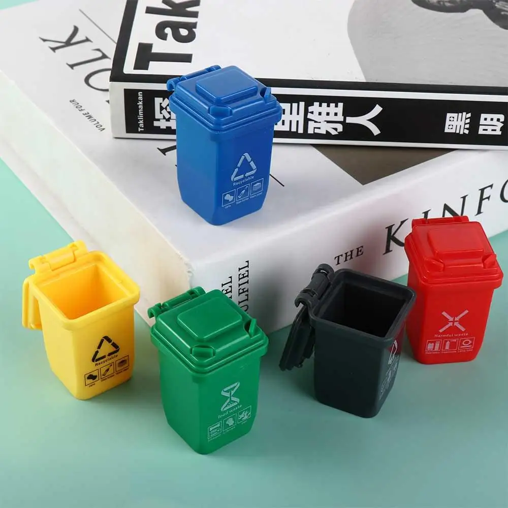 Doll House Decoration For 1:12 Miniature Dollhouse Miniature Simulation Trash Can Dollhouse Trash Can Simulation Furniture Toy