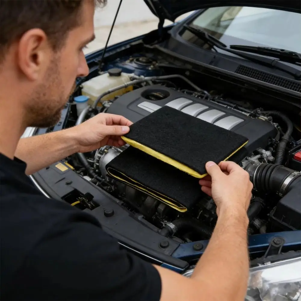 Thermal Car Battery Blanket Fire-resistant Anti-conductive Adhesive Insulating Cover Quick Install Heat-resistant