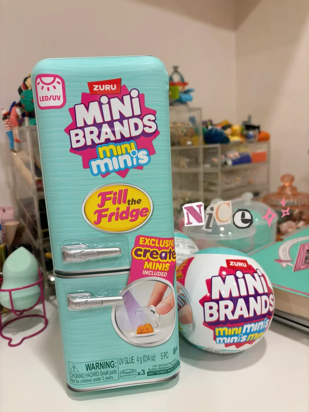 

Zuru MIni Fridge Surprise Ball Mystery Blind Box Mini Brands Miniature Figure Collectible Desktop Decor Play House Kids Toy Gift
