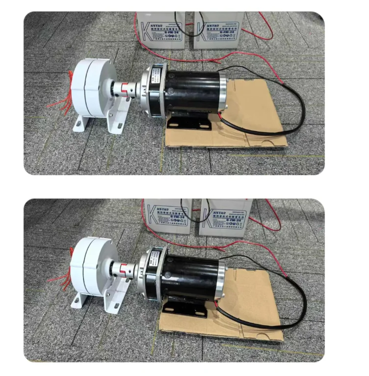 DC Motor Permanent Magnet Generator Micro 12V 24V 48V Brushed Motor Brushed High Permanent Magnet 500RPM Gear Electric Motor