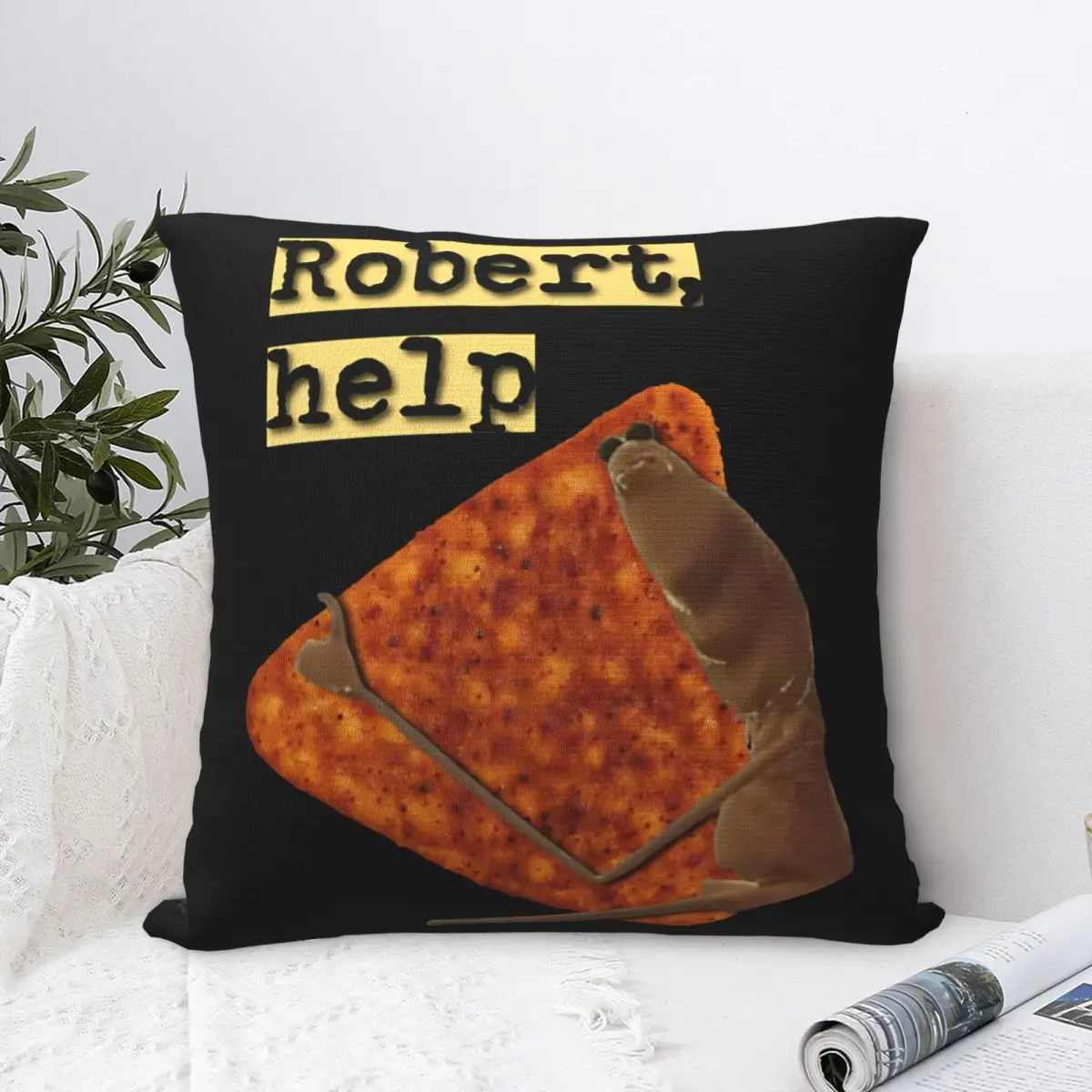 Marcus The Worm Robert Help Spicy Sweet Chili Doritos Pillow Cases Cushion Cover Awesome Decorative Pillowcover for Sofa 45x45cm