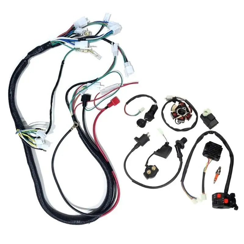 

31BC High Performances GY6 125CC 150CC Complete Wiring Harness CDI for ATV Motorcycles with Advanced Ignition System