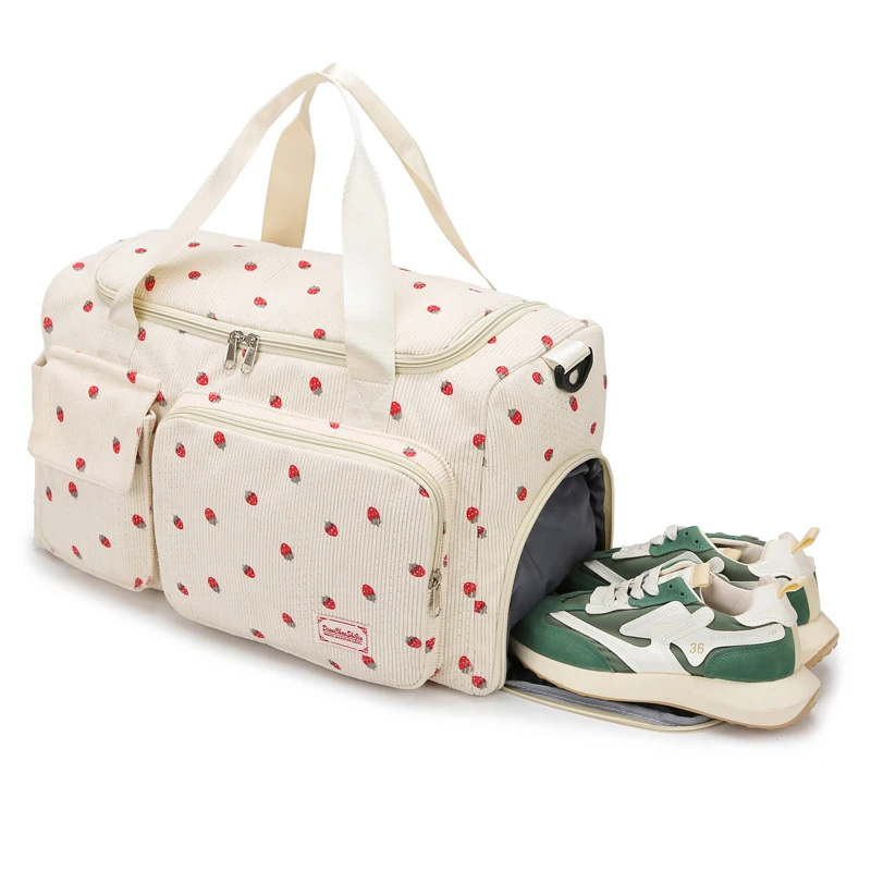 Corduroy Travel Duffle Tote 20