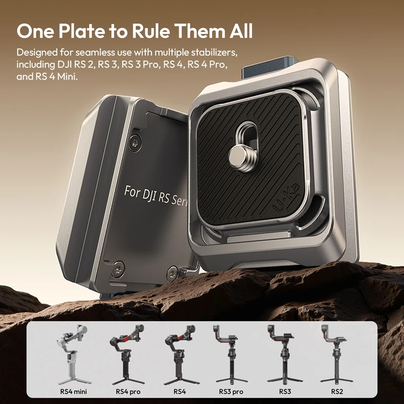 Ulanzi C061 Stabilizer Uka Quick Install Board Kit Camera Tripod Gimbal Quick Release Base for DJI RS2 RS3 pro RS4 pro RS4 mini