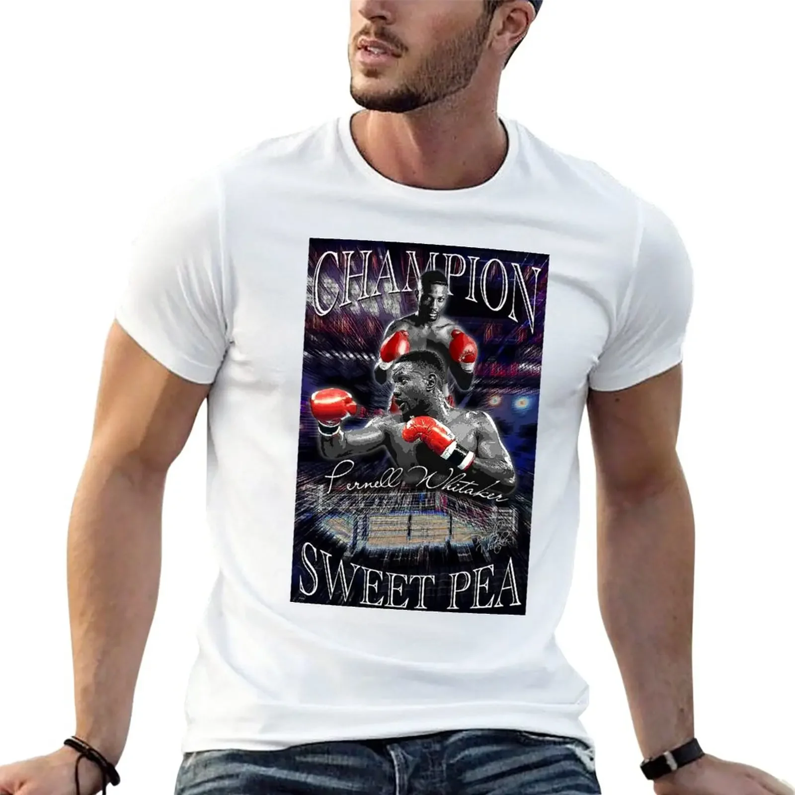 New Pernell Sweet Pea Whitaker Champion D-2 Poster T-Shirt sports fan t-shirts anime mens t shirts casual stylish