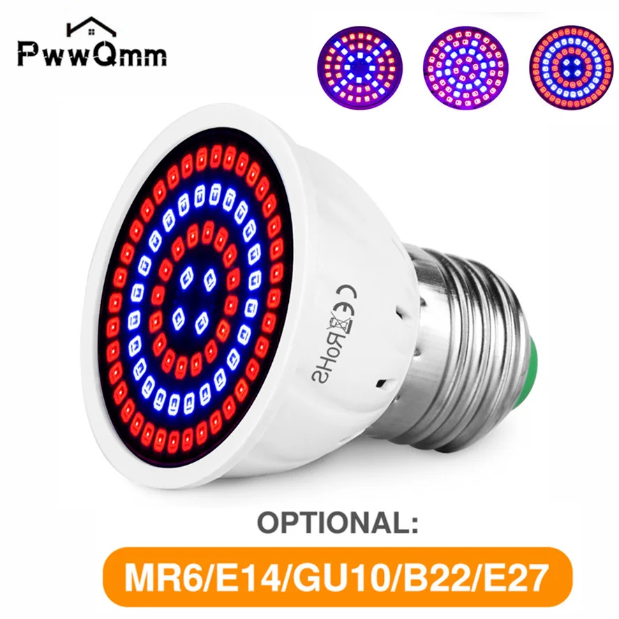 E27 LED GU10 Hydroponic Phyto Growth Light B22 Led Grow Bulb MR16 Full Spectrum 220V UV Lamp Plant E14 Flower Seedling Fitolamp