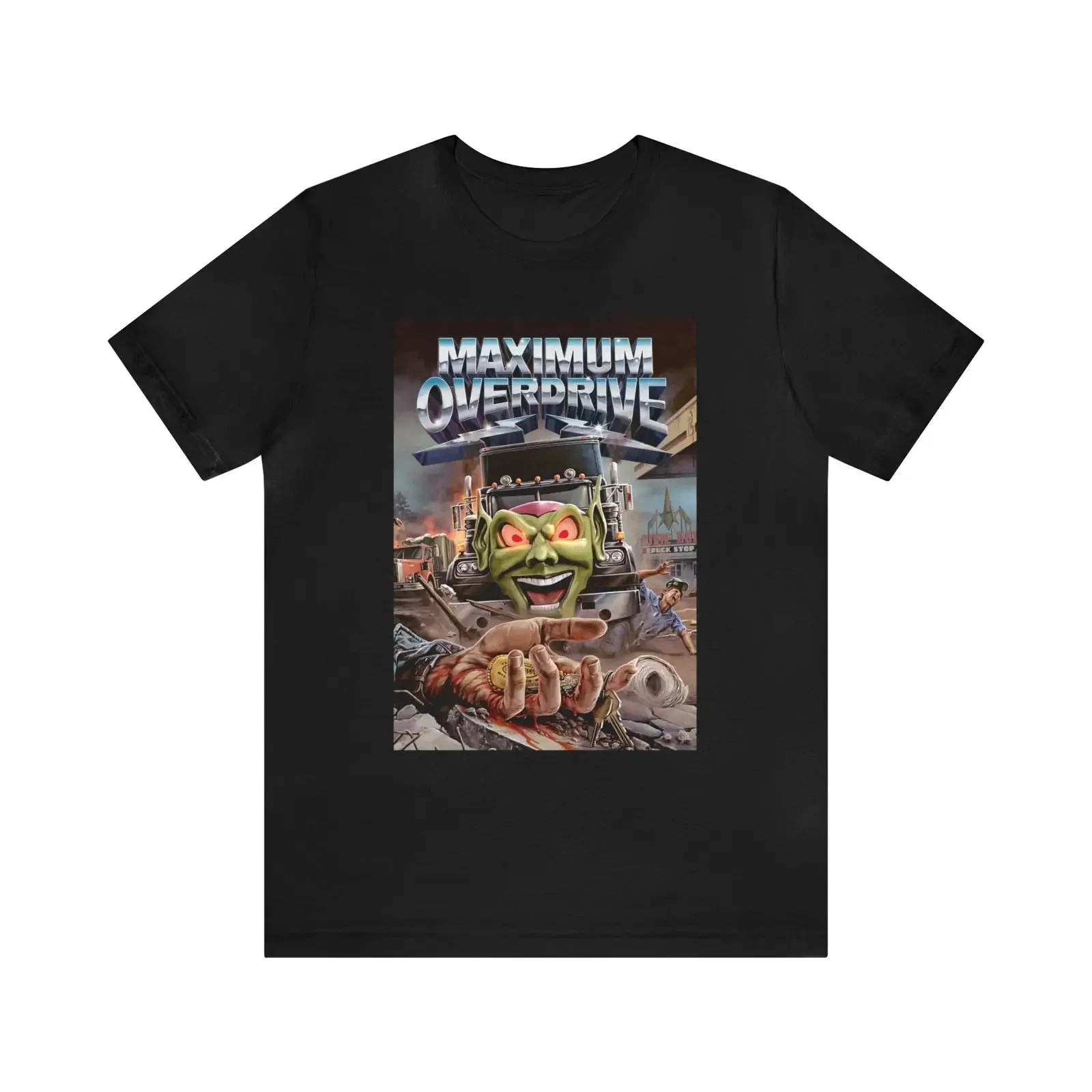 Maximum Overdrive T Shirt  Movie vintage Washed Comfortable graphic Slightly designer clothes Soft Versatile Unisex Stretched